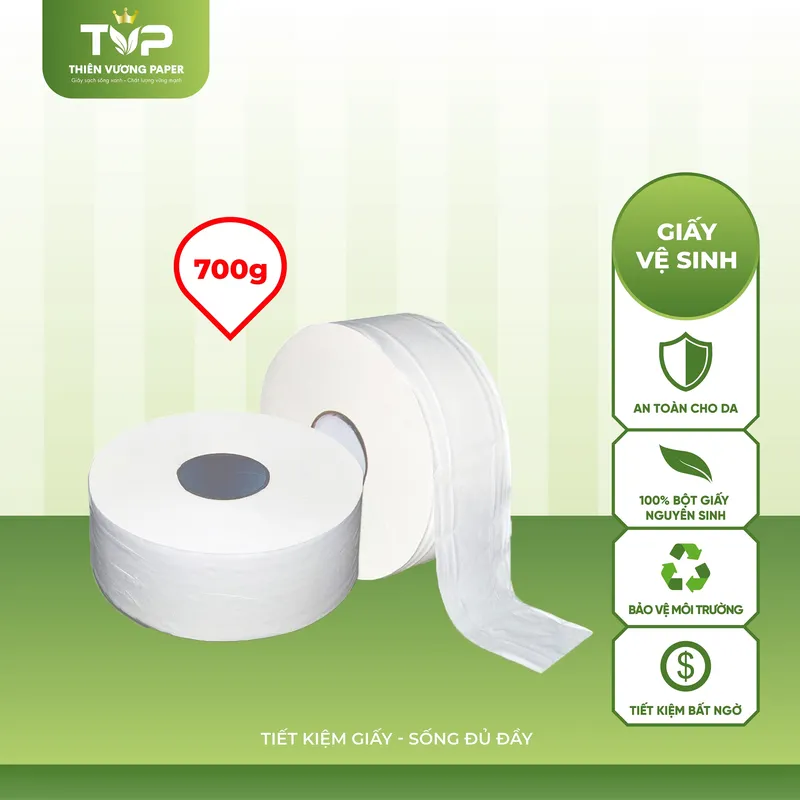 Sản phẩm Giay ve sinh cuon lon 700g — Công Ty TNHH Thiên Vương Paper — MST 0106837694