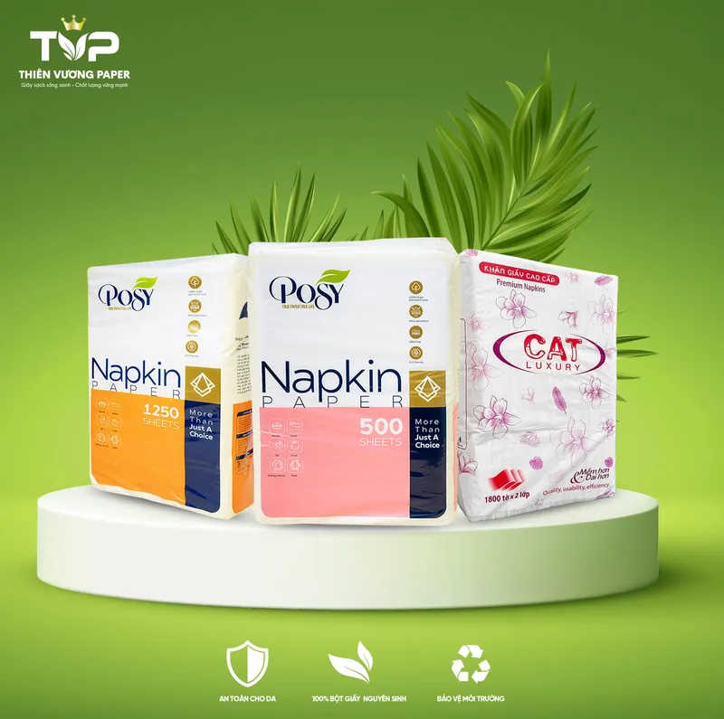 Sản phẩm Khan giay napkin Thien vuong paper — Công Ty TNHH Thiên Vương Paper — MST 0106837694