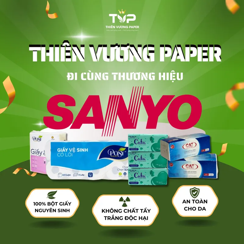 Sản phẩm sanyo — Công Ty TNHH Thiên Vương Paper — MST 0106837694
