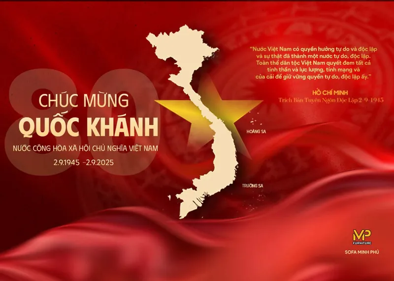 Sản phẩm chuc mung quoc khanh 2.9 — Công Ty TNHH Sản Xuất Và TM Nội Thất Minh Phú — MST 0106865941