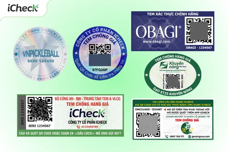 Sản phẩm tem chong gia 2 — Công Ty Cổ Phần Icheck — MST 0106875900
