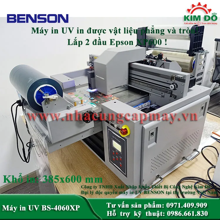 Sản phẩm may in uv benson 4060xp in phang cuon 1 — Công Ty TNHH SX TM Và XNK Kim Đô — MST 0106878605