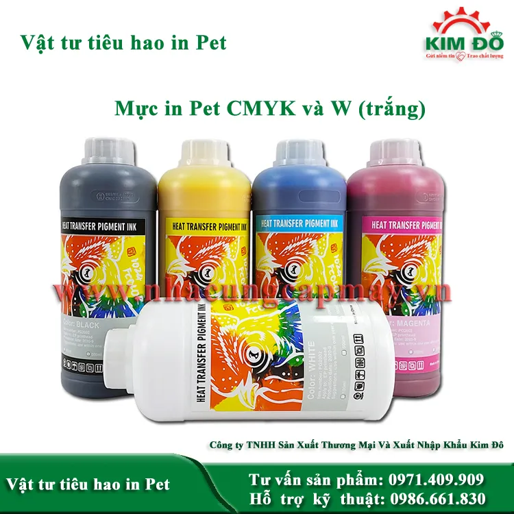 Sản phẩm muc in pet chuyen nhiet — Công Ty TNHH SX TM Và XNK Kim Đô — MST 0106878605