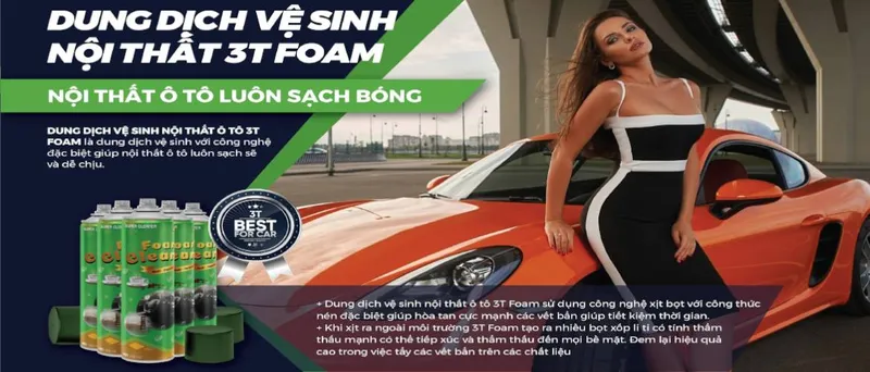 Sản phẩm chai ve sinh giat ghe da noi that o to 3t foam — Công Ty TNHH TM Đầu Tư Và DV Tân Tiến Thành — MST 0106883683