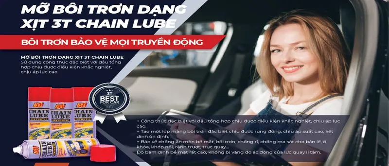 Sản phẩm mo bo nuoc duong sen xich 3t chain lube — Công Ty TNHH TM Đầu Tư Và DV Tân Tiến Thành — MST 0106883683