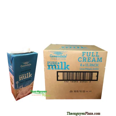 Sản phẩm sua tuoi uc greendale full cream nguyen kem thung 8 hop1l — Công Ty TNHH Đầu Từ Thảo Nguyên Xanh — MST 0106912609