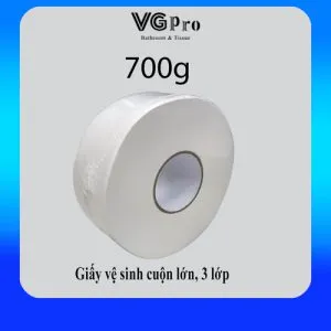 Sản phẩm giay ve sinh cuon lon 700g 3 lop 300x300 — Công Ty TNHH Sản Xuất Và Thương Mại DV Vũ Gia — MST 0106918262