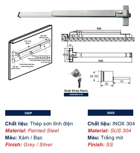 Sản phẩm thanh thoat hiem neo don nhatminhlocks 0911144000 — Khóa Và Phụ Kiện Cửa Nhật Minh - Công Ty CP Đầu Tư Và Phát Triển Quốc Tế Nhật
Minh — MST 0106920462