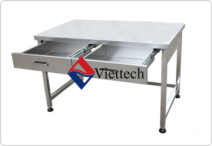 Sản phẩm Bàn thao tác có ngăn kéo bánh xe — Thiết Bị Phòng Sạch Viettech - Công Ty TNHH Thiết Bị Kỹ Thuật Công Nghiệp
Viettech — MST 0106938276
