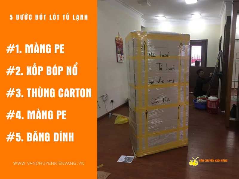Sản phẩm boc lot tu lanh 5 buoc — Vận Chuyển Kiến Vàng - Công Ty TNHH Vận Chuyển Kiến Vàng Việt Nam — MST 0106942699