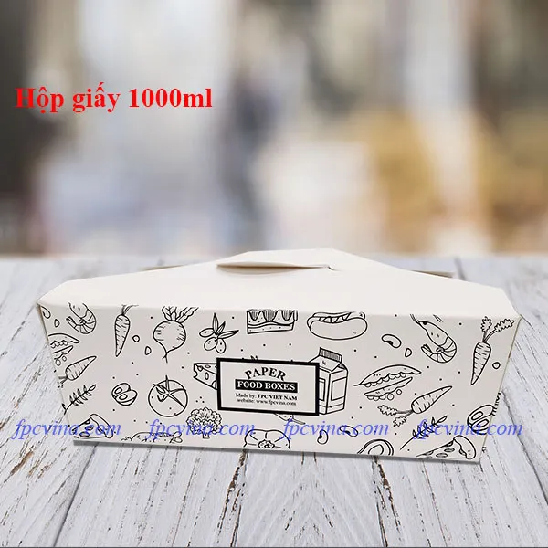 Sản phẩm Hop paper food 02 — Đồ Dùng Giấy FPC - Công Ty TNHH FPC Việt Nam — MST 0106961691