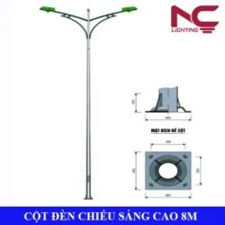 Sản phẩm Cot den chieu sang cao 8m 247x247 — NC Lighting - Công ty TNHH Cơ Điện Và Chiếu Sáng Đô Thị Việt Nam — MST 0106985692
