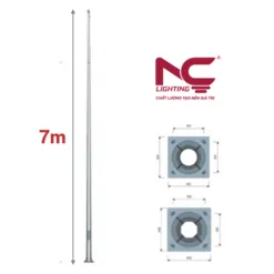 Sản phẩm cot den cao ap 7m 247x247 — NC Lighting - Công ty TNHH Cơ Điện Và Chiếu Sáng Đô Thị Việt Nam — MST 0106985692