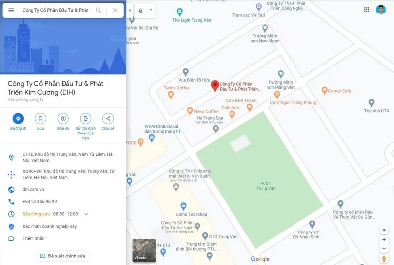 Sản phẩm ảnh bản đồ dih 1024x689 — Công Ty Cổ Phần Đầu Tư Và Phát Triển Kim Cương — MST 0107124248