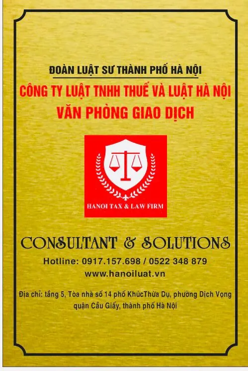 Văn phòng Công Ty Luật TNHH Thuế Và Luật Hà Nội #? — MST 0107125629