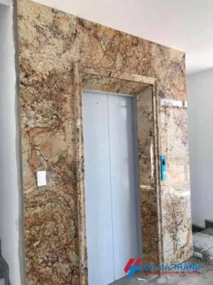 Sản phẩm Da granite alaska gold op thang may 300x400 — Công Ty TNHH Đá Ốp Lát Hà Thành — MST 0107151523