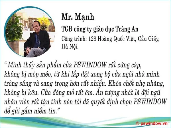 Văn phòng Cửa PS Window - Công Ty Cổ Phần Đầu Tư Và Xây Dựng Phong Sơn #? — MST 0107340802