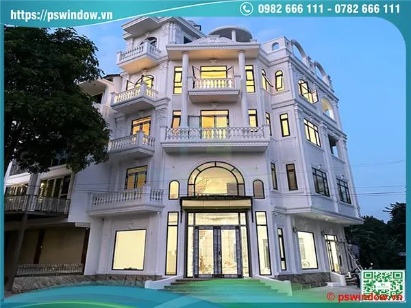 Sản phẩm cong trinh cua nhom xingfa biet thu me linh — Cửa PS Window - Công Ty Cổ Phần Đầu Tư Và Xây Dựng Phong Sơn — MST 0107340802