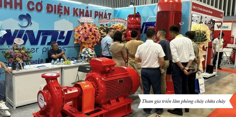 Sản phẩm may bom windy tham gia trien lam — Công Ty TNHH PCCC Tâm Phát — MST 0107349851