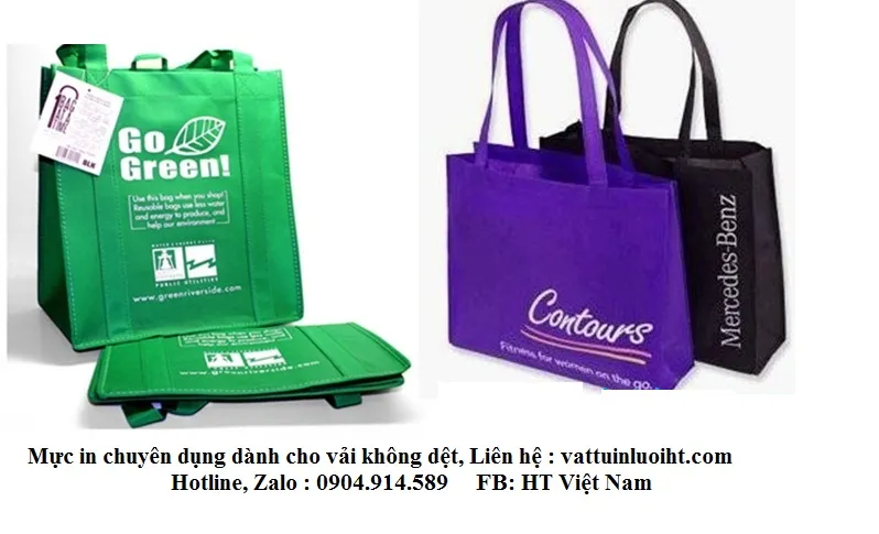 Sản phẩm tui vai khong det — Thiết Bị Vật Tư In Vải HT - Công Ty TNHH Sản Xuất Và Kinh Doanh HT Việt Nam — MST 0107351681