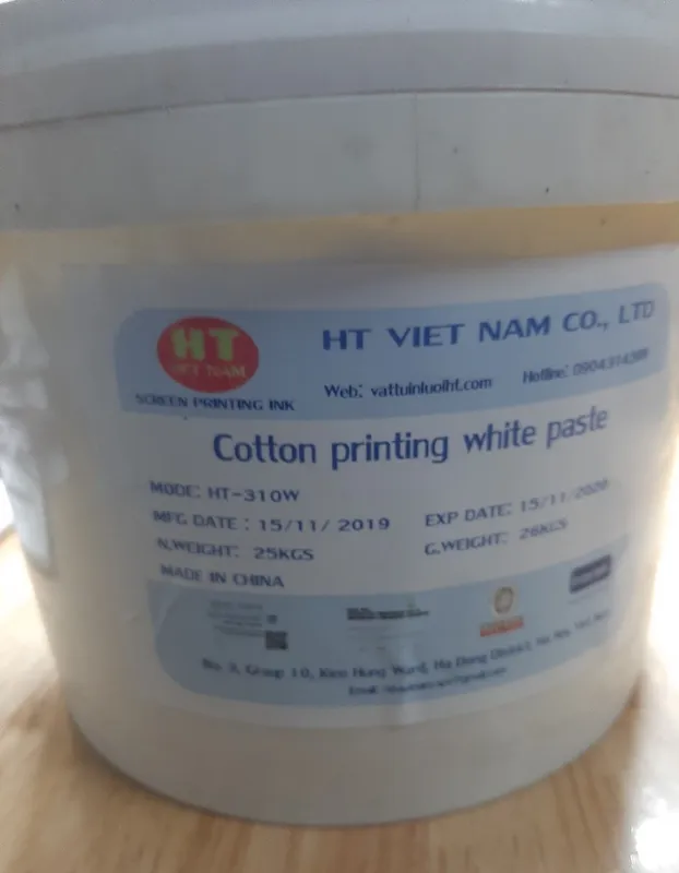 Sản phẩm muc in vai — Thiết Bị Vật Tư In Vải HT - Công Ty TNHH Sản Xuất Và Kinh Doanh HT Việt Nam — MST 0107351681