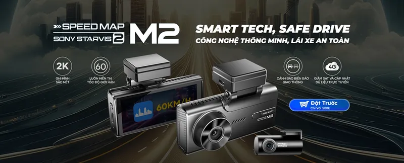 Sản phẩm Camera hanh trinh Vietmap M2 — Công Ty TNHH Dịch Vụ Và Phát Triển Công Nghệ Thành Nam — MST 0107413472