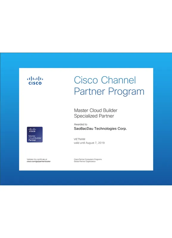 Sản phẩm Cisco 1 — Công Ty CP Dịch Vụ Viễn Thông Sao Bắc Đẩu — MST 0107426513