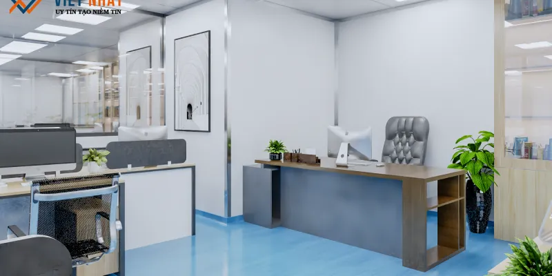 Sản phẩm BÀN GIÁM ĐÔC PHÒNG LÀM VIỆC 3.2800x400 — Công Ty Cổ Phần Xây Dựng Và Phát Triển Công Nghệ Phòng Sạch Việt Nhật — MST 0107432926