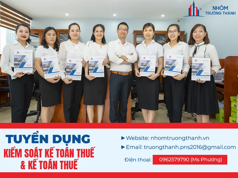 Sản phẩm tuyen dung ke toan thue 2 — Công Ty TNHH Sản Xuất Nhôm Trường Thành — MST 0107434521