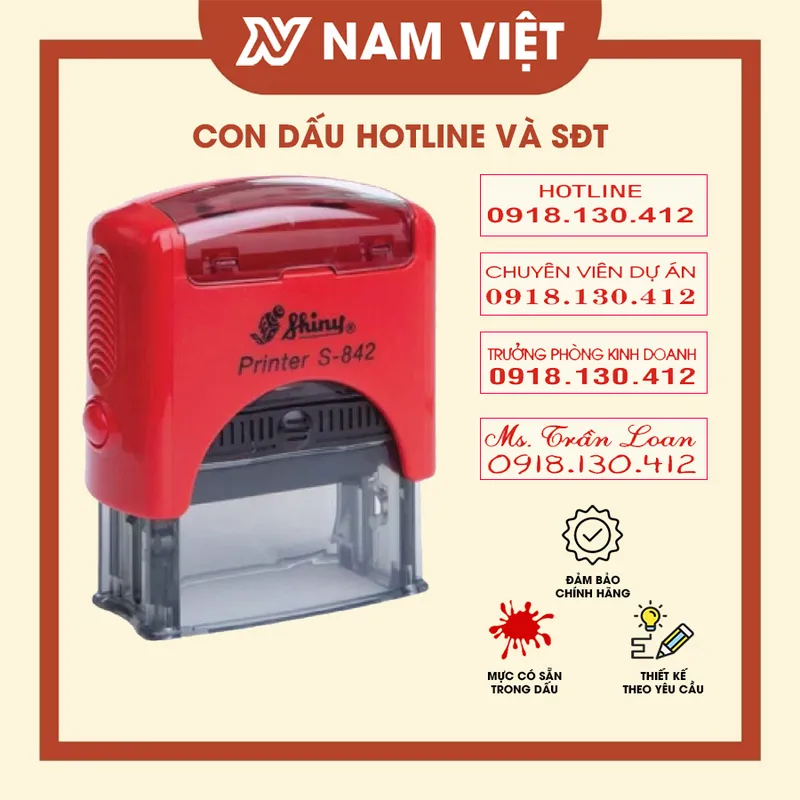 Sản phẩm khac dau ten va sdt 2 — Khắc Dấu Nam Việt - Công Ty TNHH Khắc Dấu Nam Việt — MST 0107511335