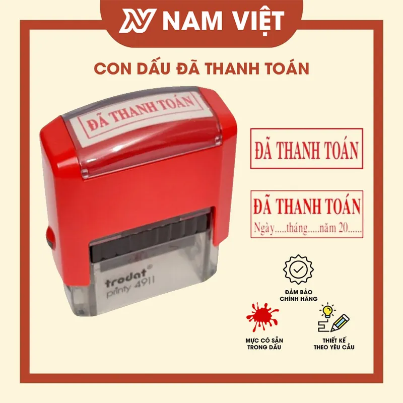 Sản phẩm khac dau da thanh toan 2 1 — Khắc Dấu Nam Việt - Công Ty TNHH Khắc Dấu Nam Việt — MST 0107511335