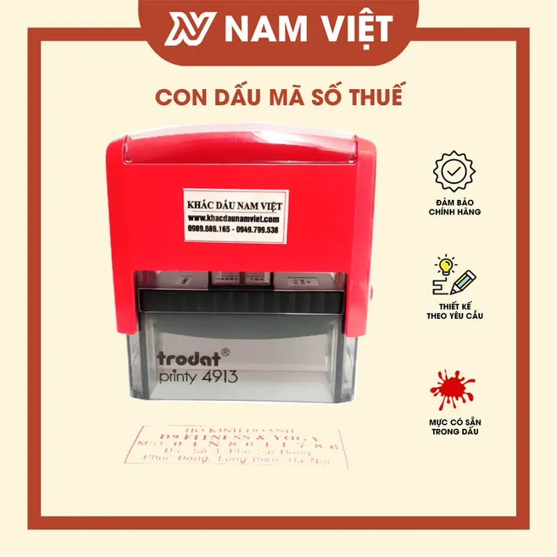 Sản phẩm khac dau ma so thue 7 1 — Khắc Dấu Nam Việt - Công Ty TNHH Khắc Dấu Nam Việt — MST 0107511335
