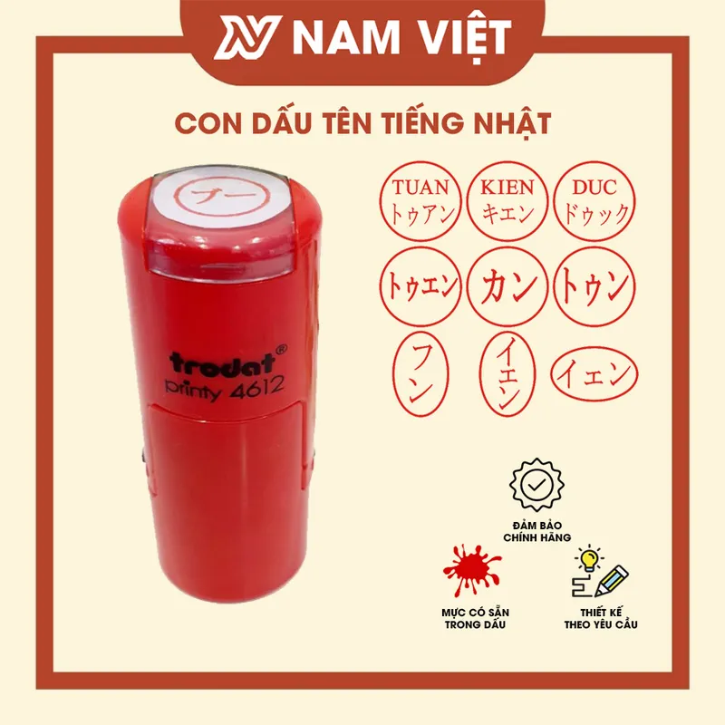 Sản phẩm khac dau ten tieng nhat 6 — Khắc Dấu Nam Việt - Công Ty TNHH Khắc Dấu Nam Việt — MST 0107511335