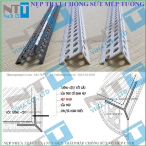 Sản phẩm Nep nhua trat tuong nep goc trat G8.2T — Phào Nẹp Trang Trí NTT Việt Nam - Công Ty TNHH Sản Xuất Thương Mại Và Xây Dựng
NTT Việt Nam — MST 0107604036