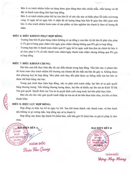 Sản phẩm bia ha long 3 — Công Ty Cổ Phần Quốc Tế Thời Trang Martina — MST 0107607301