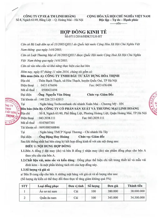 Sản phẩm hoa thinh 1 — Công Ty Cổ Phần Quốc Tế Thời Trang Martina — MST 0107607301