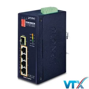 Sản phẩm ISW 514PTF Switch cong nghiep 4 port 10_100TX 802.3at PoE plus 1 Port 100FX 300x300 — Công Ty Cổ Phần Viễn Thông Xanh Việt Nam — MST 0107619297