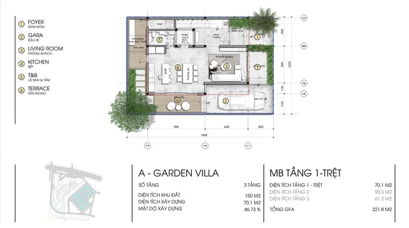 Sản phẩm A GARDEN VILLA MB TANG 1 TRET — Dầu Nhờn ESSEN - Công Ty CP Dầu Khí Essence — MST 0107704270