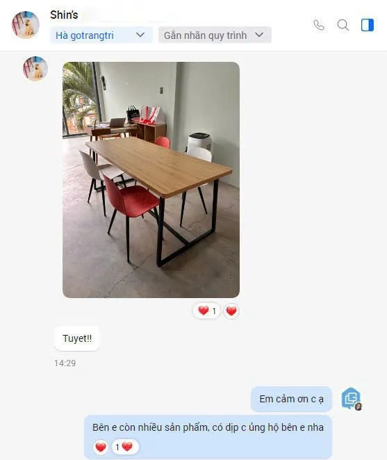Sản phẩm anh feedback khach hang gotrangtri 22 — Công Ty Cổ Phần Sunvina Việt Nam — MST 0107728779
