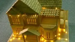Sản phẩm Nhà que kem gỗ gắn LED 247x139 — Mô Hình Kiến Trúc Khéo Tay - Công Ty TNHH Thương Mại Điện Tử Khéo Tay — MST 0107729483