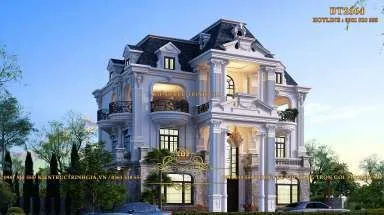 Sản phẩm biet thu tan co dien 3 tang phong cach phap 384x215 — Kiến Trúc Trịnh Gia - Công Ty CP Kiến Trúc Và Xây Dựng Trịnh Gia — MST 0107757018
