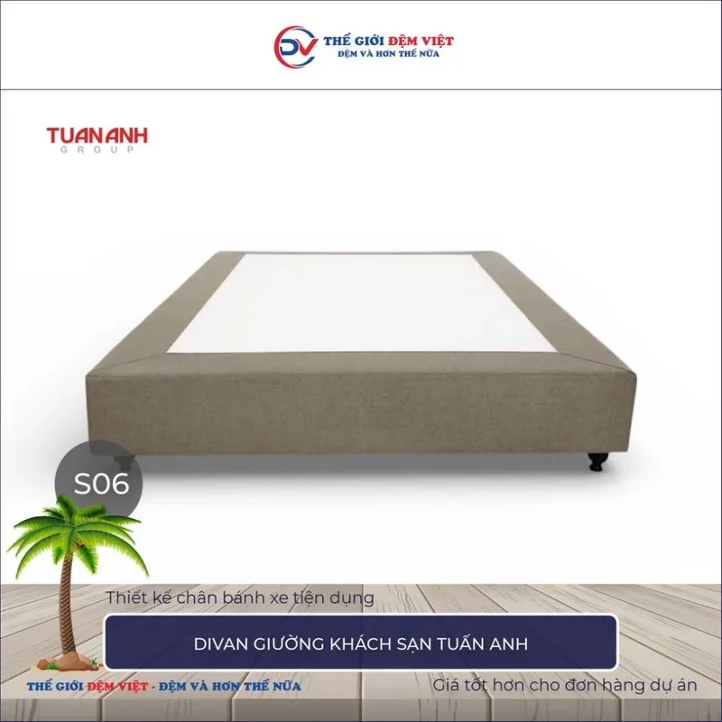 Sản phẩm Divan giường khách sạn Tuấn Anh vải Canvas.2.JPG — Công Ty TNHH Sản Xuất Thương Mại Và Đầu Tư Thế Giới Đệm Việt — MST 0107759336