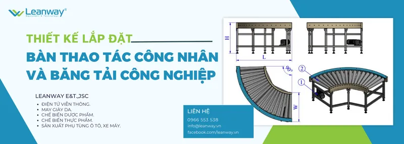 Sản phẩm Ban thao tac va bang tai — Công Ty Cổ Phần Thiết Bị Và Công Nghệ LEANWAY — MST 0107800552