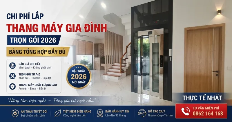 Sản phẩm chi phi lap thang may gia dinh tron goi 2026 — Thang Máy TPEC - Công Ty TNHH TPEC Việt Nam — MST 0107803190
