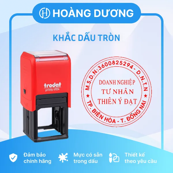 Sản phẩm KD tron — Khắc Dấu Hoa Hướng Dương - Công Ty TNHH Luật Hoàng Dương — MST 0107804532