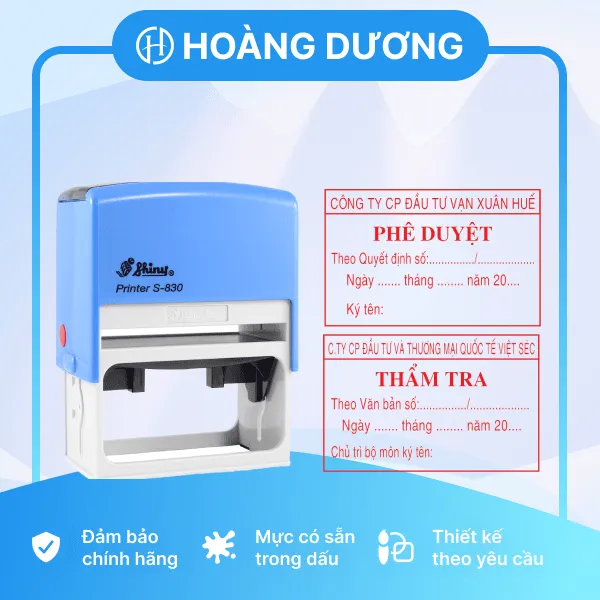 Sản phẩm Khac dau tham tra phe duyet min — Khắc Dấu Hoa Hướng Dương - Công Ty TNHH Luật Hoàng Dương — MST 0107804532