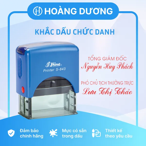 Sản phẩm kd chuc danh — Khắc Dấu Hoa Hướng Dương - Công Ty TNHH Luật Hoàng Dương — MST 0107804532
