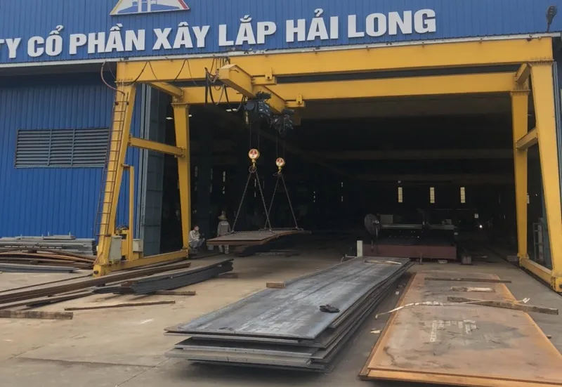 Sản phẩm cong truc dam doi 2 palang 6 tan xay lap hai long — Công Ty CP Thiết Bị Nâng Hạ Và Xây Lắp Công Nghiệp Hà Nội — MST 0107806000
