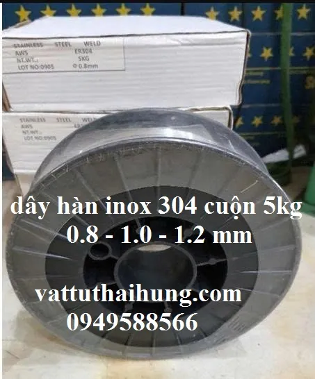 Sản phẩm day han inox 304 cuon 5kg gia re — Công Ty Cổ Phần Vật Tư Thái Hưng — MST 0107821880