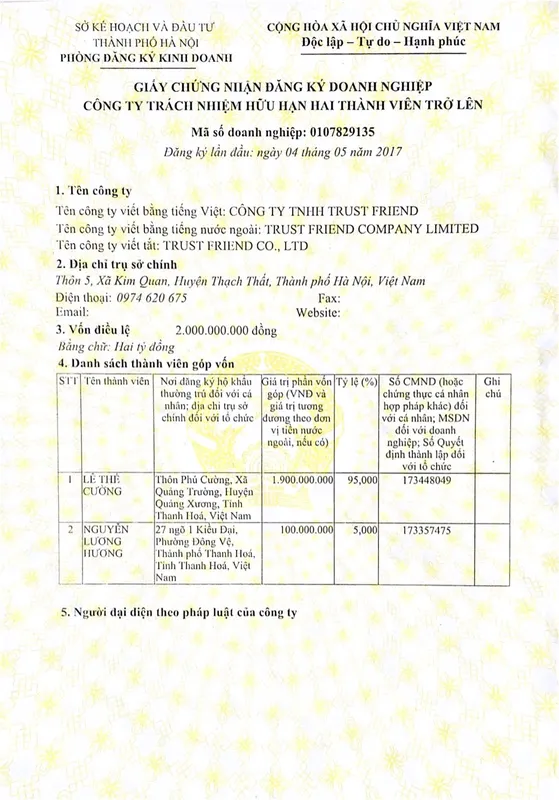 Sản phẩm aa65f1d5db9001ce5881 — Vận Chuyển Hàng Hóa Bắc Trung Nam - Công Ty TNHH Trust Friend — MST 0107829135